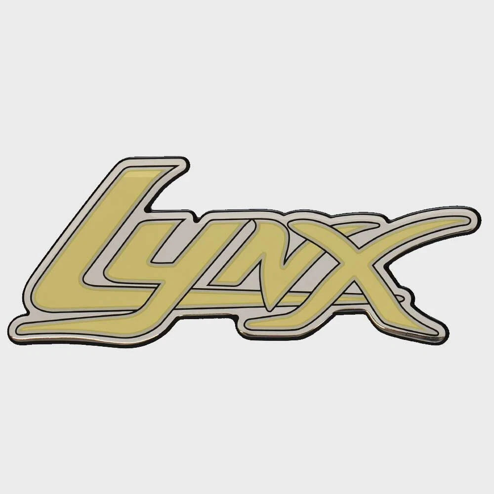 Bass CAT Boat Raised Decal Sticker 33209 - Lynx Gold Silver Black