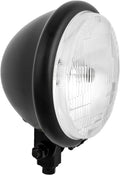 HardDrive 5.75 Inch Headlight Bottom Mount Satin Black for V-Twin Harley