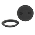 TH Marine Boat Twist Out Deck Plate DPS-6-1 - Crest 6 Inch Black