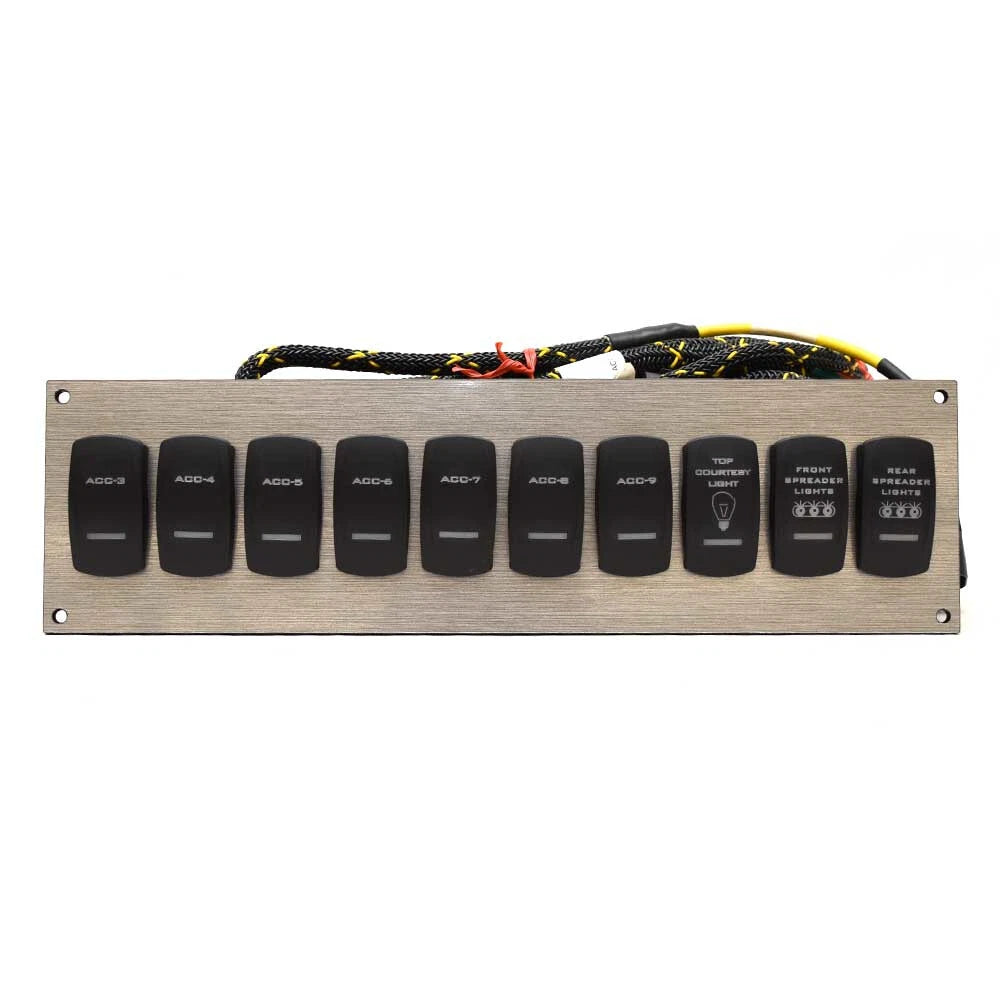 Striper Boat Rocker Switch Panel 6899051 - 270 CC Silver 12 1/2 Inch
