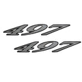 Cruisers Yachts Boat Decal Stickers 138342-03 - 497 Silver Stickers (pair)