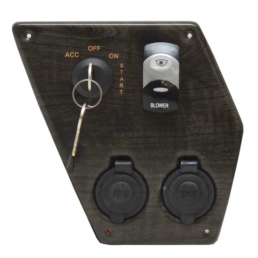 Rinker Boat Ignition Switch Panel 63246 - 276 Captiva Charcoal