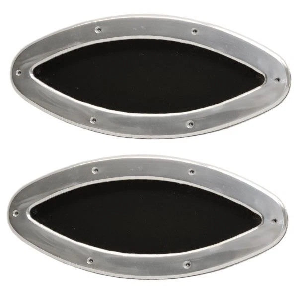 Bomar Boat Portlight Windows C325-10-STD-AS L - Fixed Elliptical (pair)
