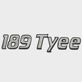 Lund Boat Raised Emblem Decal 2240707 - 189 Tyee Silver Black Sticker