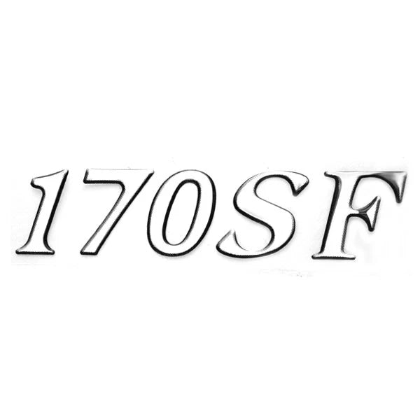 Larson Boat Emblem Decal Sticker - Raised 170 SF Silver