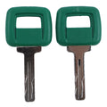 2X Laser Cut Ignition Key 11039228 for Volvo Loader L180 Haul Truck A20 A30 A35