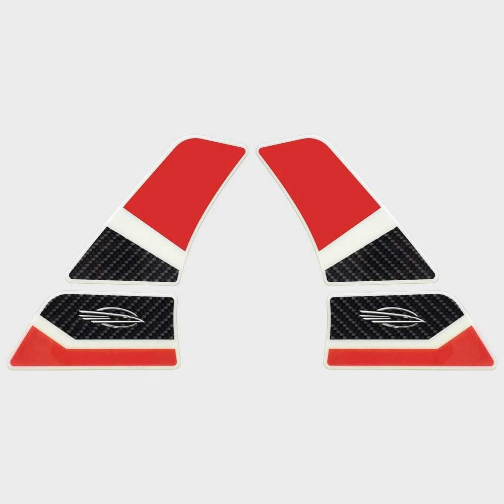 Chaparral Boat Tower Emblem Decals - Xtreme Red Sticker (2 PC)