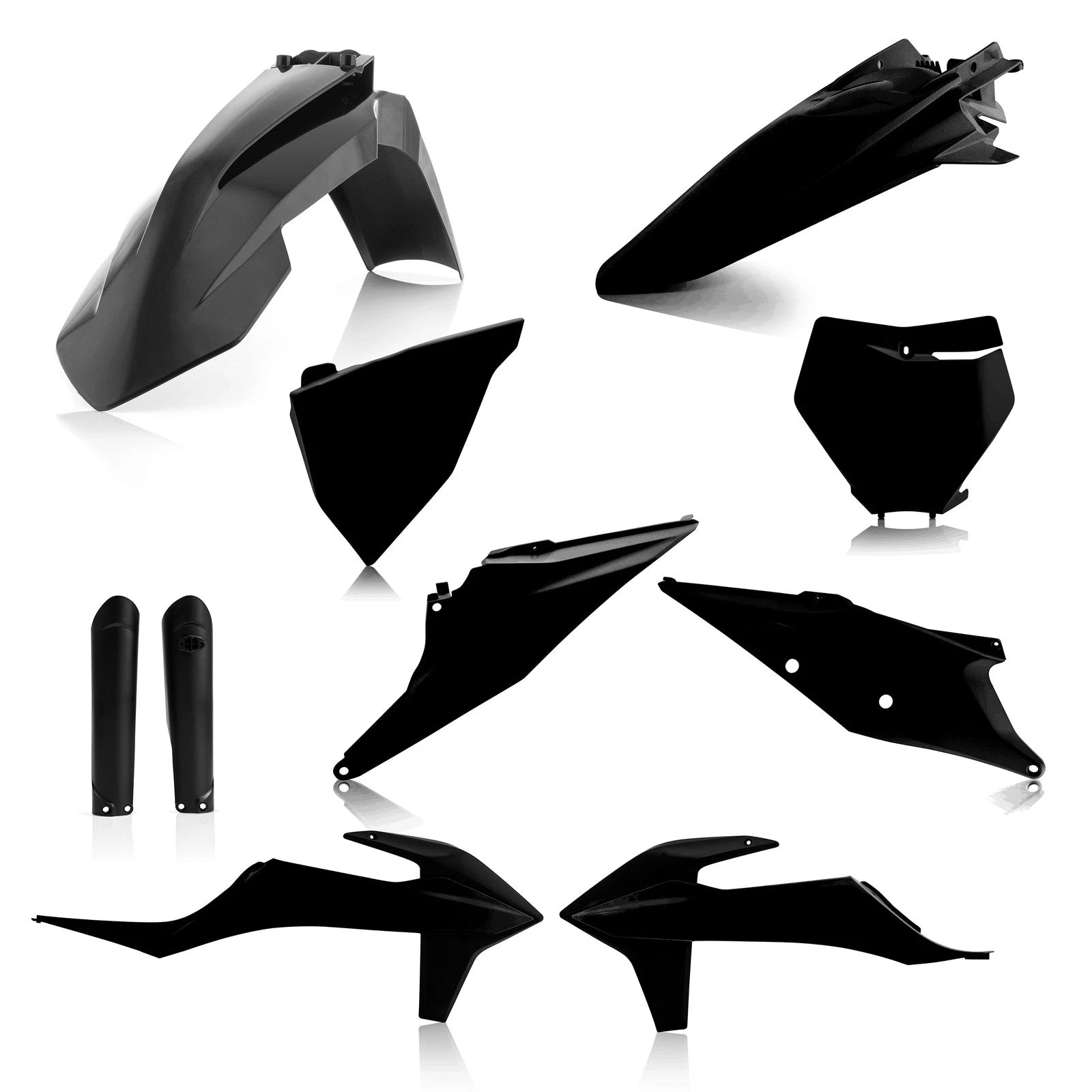 ACERBIS Full Plastic Kit Black – Fits KTM 2019-2020 Offroad Models