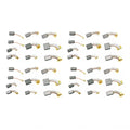 40Pcs 10 Sizes Electric Motor Carbon Brushes Replacement for Power Tool Parts