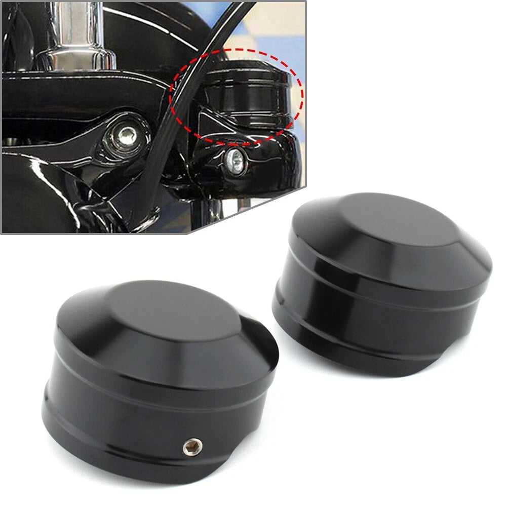 Black Upper Fork Stem Nut Cap for Harley Softail Breakout FXBR FXBRS 18-23 US