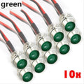 LED Indicator Light Boat Bulb DC 12V Green for DASH Panel Warn Light