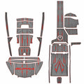 Supra Boat Non-Skid Deck Mat Kit 122090 - SK (SL) GatorStep Gray Red
