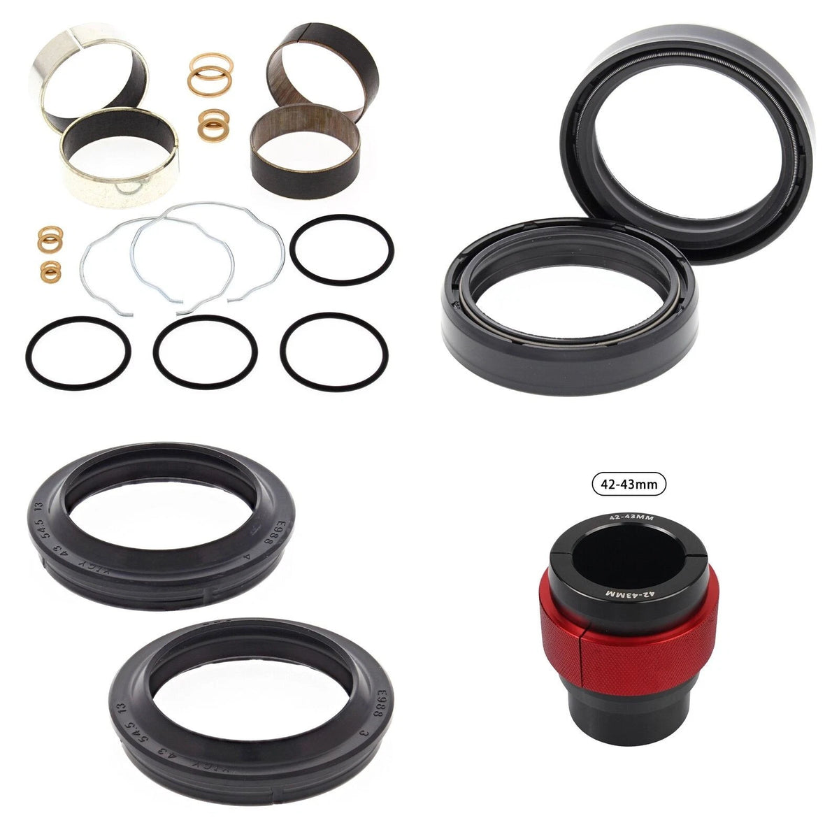 Complete Front Fork Rebuild Kit for Triumph Adventurer 900 1999-2001 with Driver