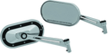 Kuryakyn Heavy Industry Mirrors Chrome/Black for Harley-Davidso N & Powersports