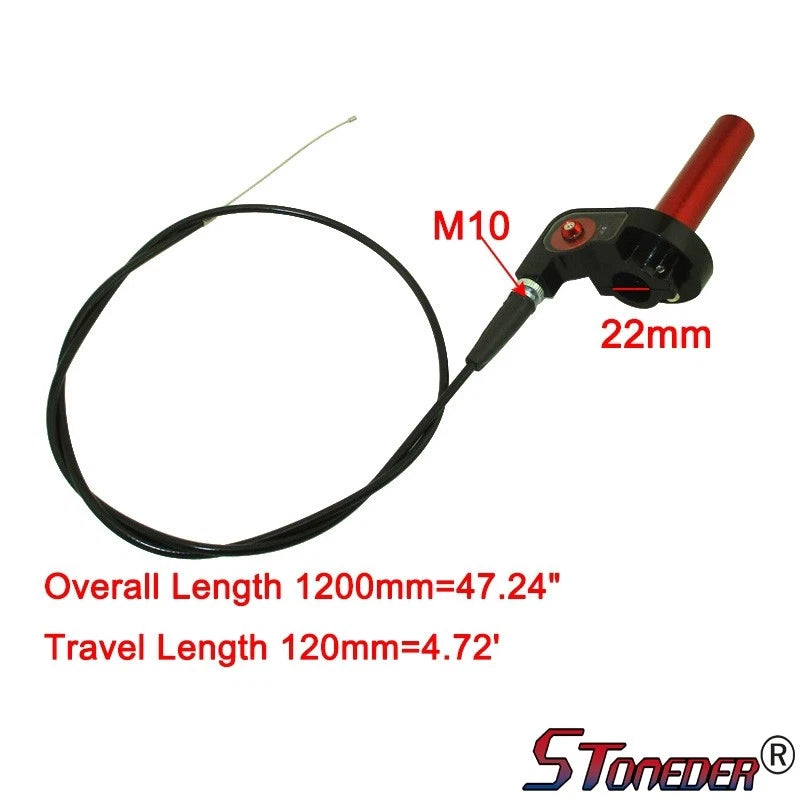 STONEDER Twsit Handle Throttle Cable for 50cc - 160cc XR CRF 50 KLX110 Pit Bike