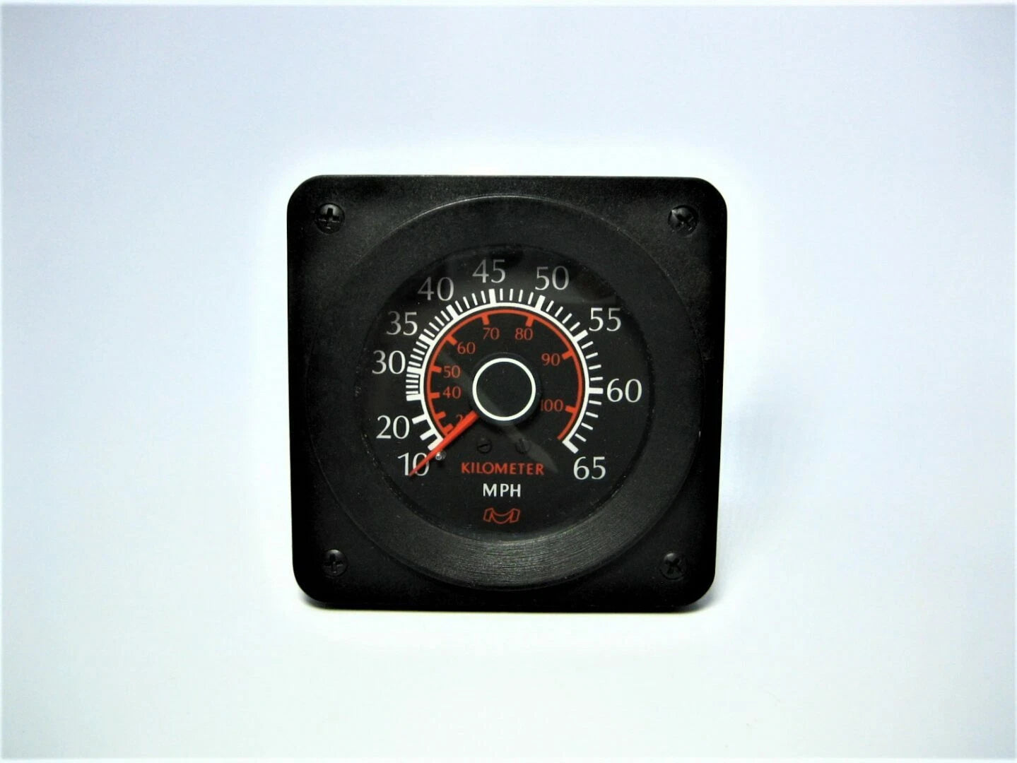 Medallion 4522 Square 4" Black Face - Bezel 0-65 MPH Outboard *gauge ONLY