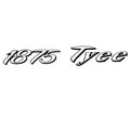 Lund Boat Decal 2089211 - 1875 Tyee Black Silver Vinyl 12 3/4 Inch