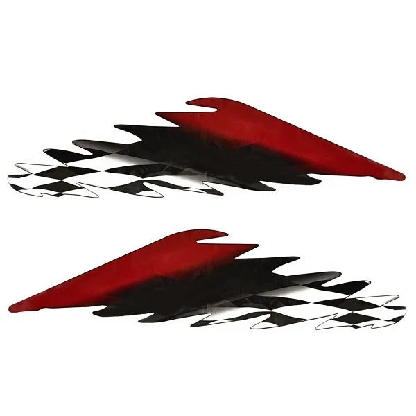 Rinker Boat Decals 218529 - Checkered Flag Stickers (set of 2)