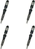 4Pcs Common Rail Injector 095000-6490 for John Deere HPCR 4045T 6068T S350