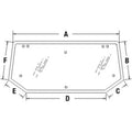 Cab Glass - Rear Upper Window Fits Case IH 82014988