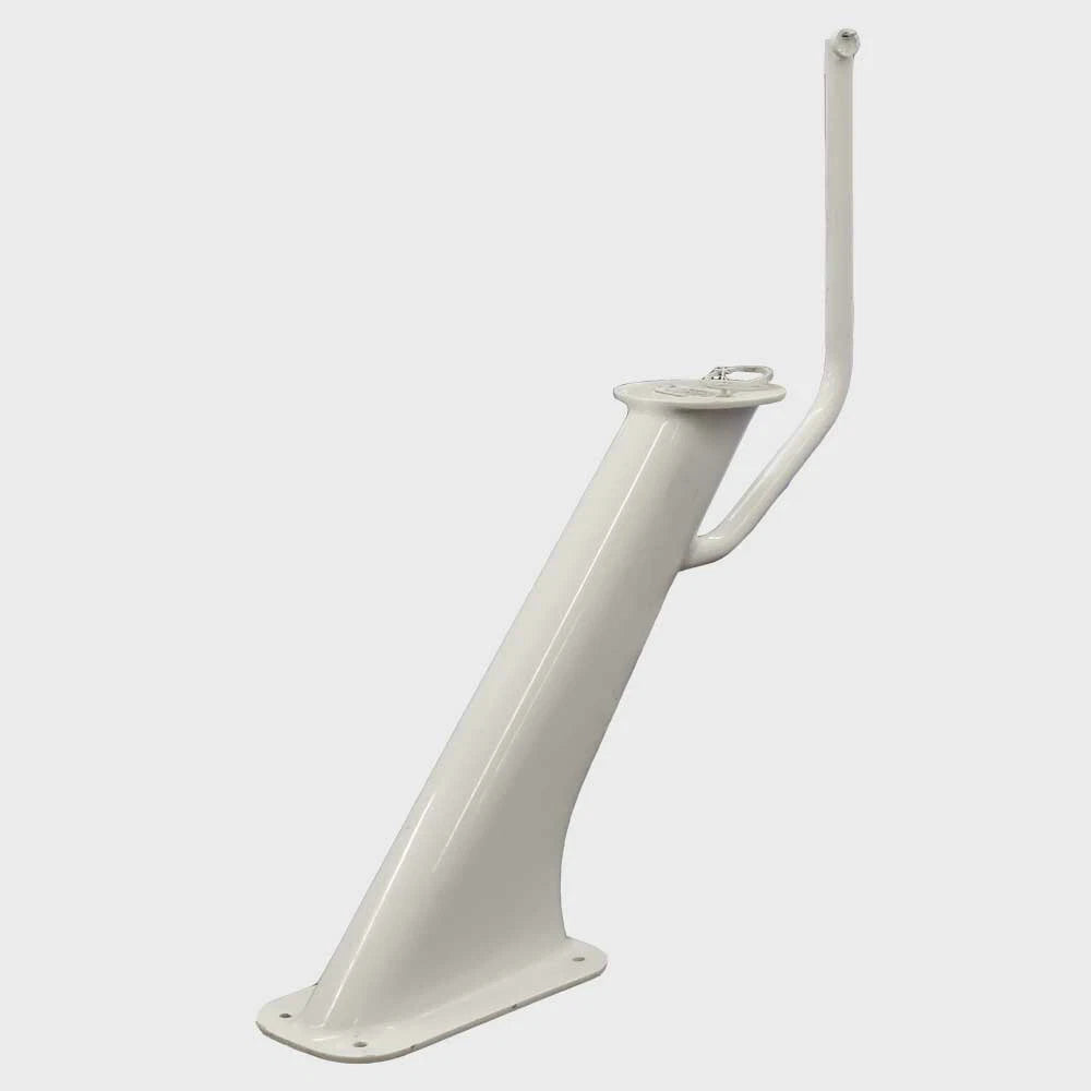 Scout Boat Radar Mount HW2603 - White Aluminum with Light Bar