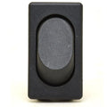Carling Boat Momentary on - Off Horn Rocker Switch - Black Plastic