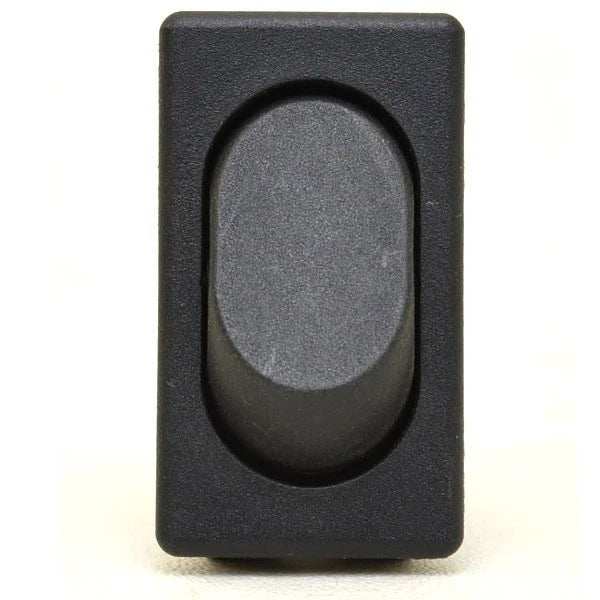 Carling Boat Momentary on - Off Horn Rocker Switch - Black Plastic