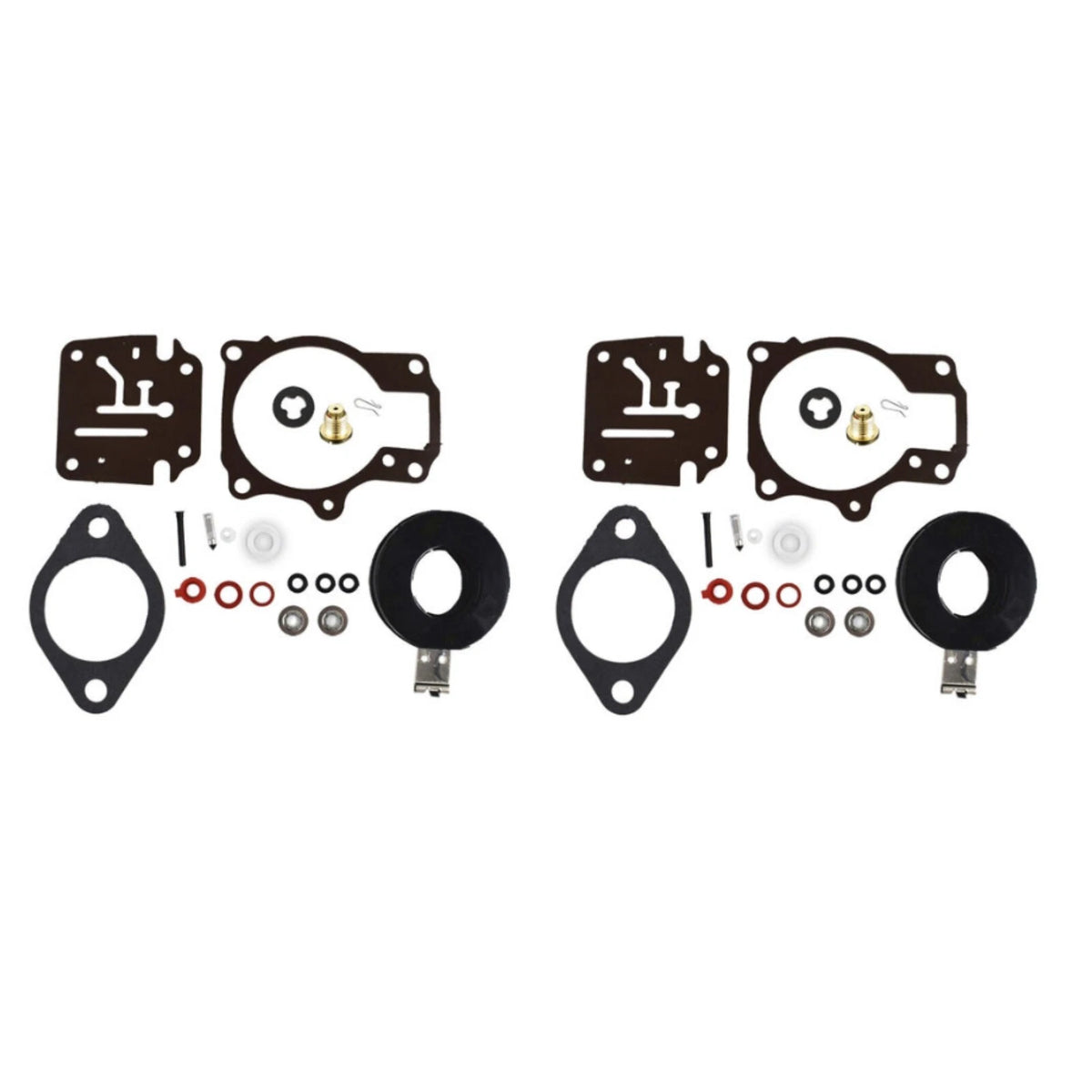 For Johnson Evinrude 50 55 60 HP Carburetor Carb Rebuild Kit with Float 2pack