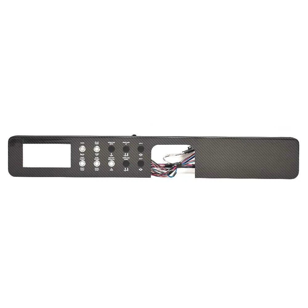 Sea Ray Boat Dash Switch Panel 2353801-A - Carbon Fiber with Switches
