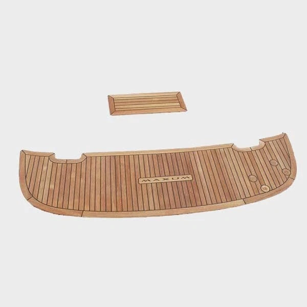 Maxum Boat Swim Platform Panels - 2100 SCR Teak Wood (2 Piece Set)