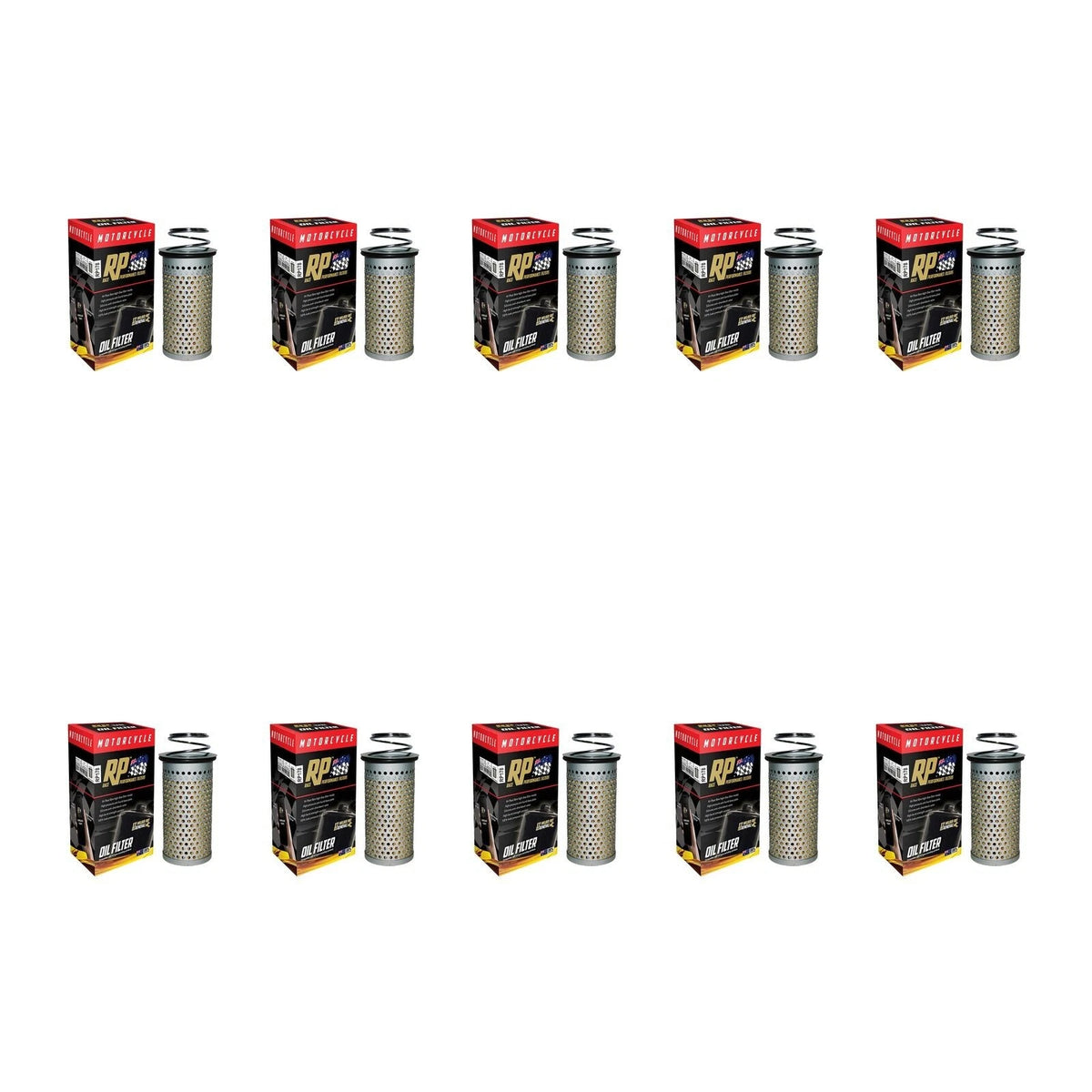 10 Pack RP Oil Filter for Harley 1200 FX Kick Start 1971-1972