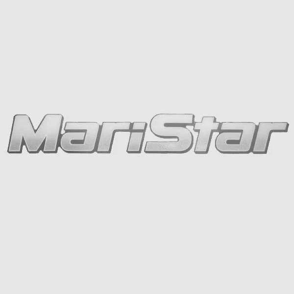 MasterCraft Raised Boat Decal - Maristar Logo Silver Sticker