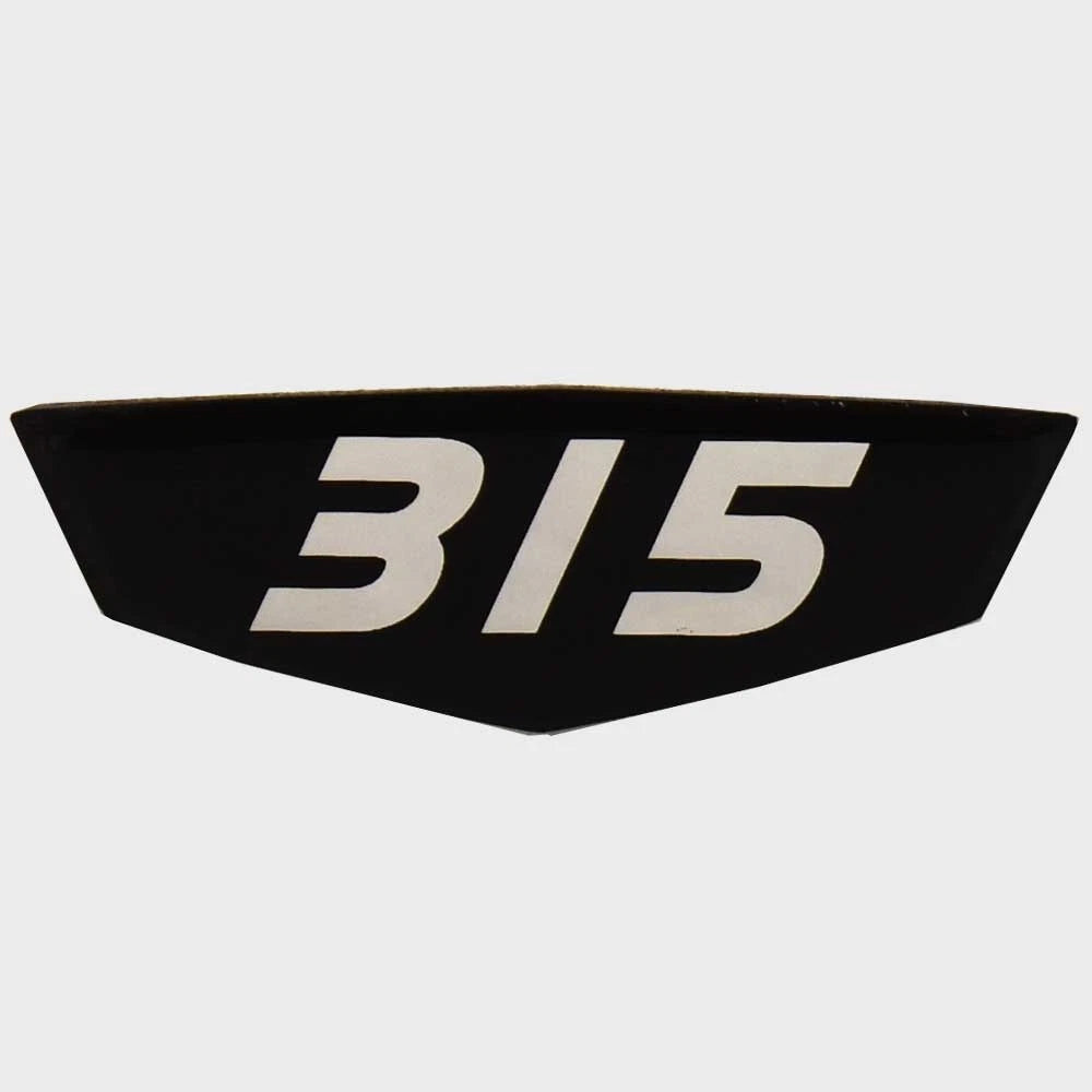 Cruisers Boat Raised Decal V2907400 - 315 Black Silver 2 5/8 Inch