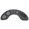Excel Boat Gauge Panel AD-513-006 - 20 5/8 Inch Black Silver