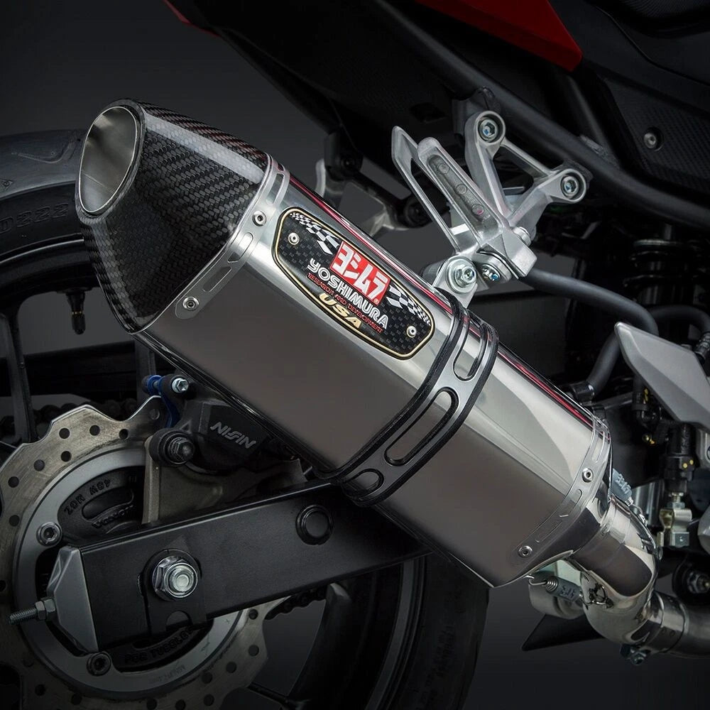 Yoshimura R77 Stainless Slip on Exhaust for Honda CBR500R 2016-2018
