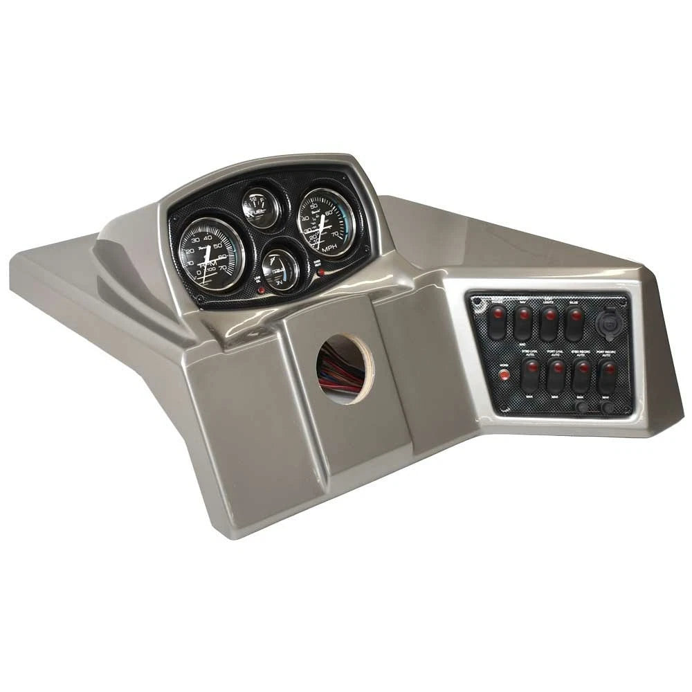 G3 Boat Complete Dash Panel 73427384 - Steering Side Console Gray