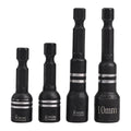 Hex Shank Magnetic Socket Nut Driver Drill Bit Set (4Pcs) Essential Tools