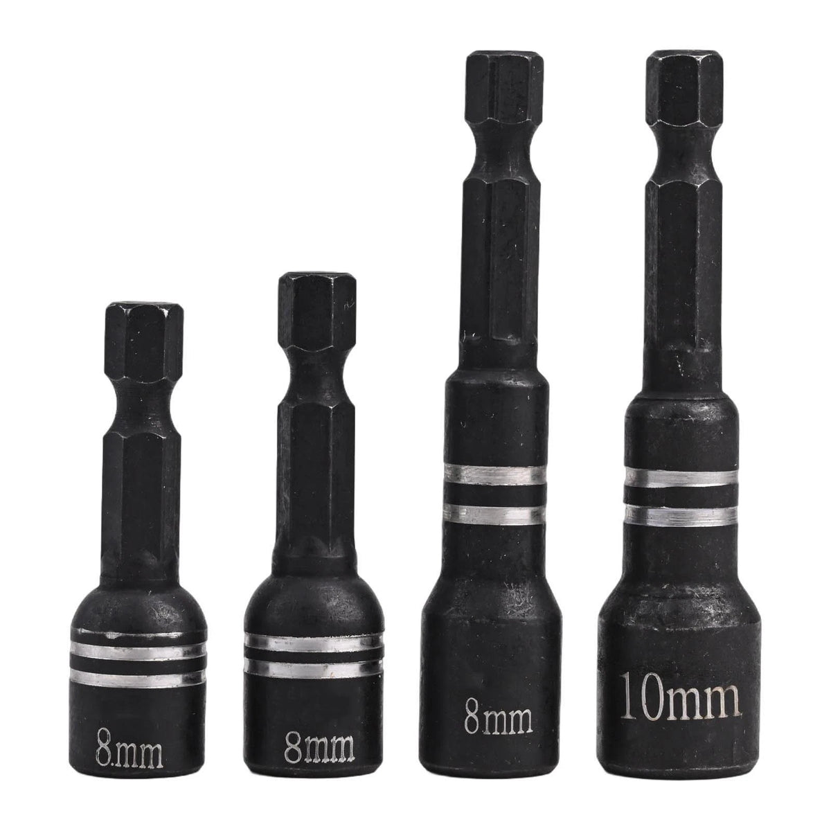 Hex Shank Magnetic Socket Nut Driver Drill Bit Set (4Pcs) Essential Tools