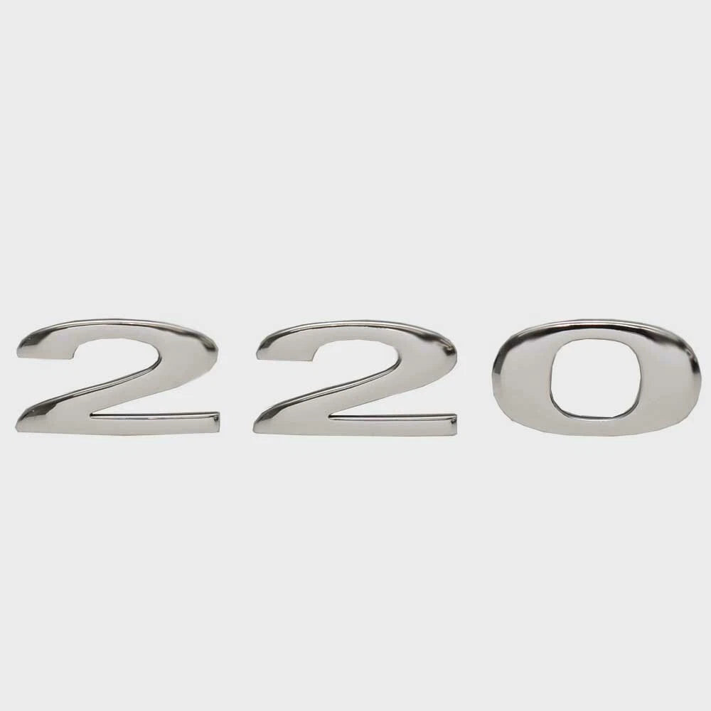 Cobalt Boat Raised Emblem Decal 493180 - 220 Silver Vinyl Sticker