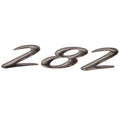 Rinker Boat Decal - 282 White Black 3 1/2 X 1 Inch (pair)