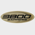 Tiara Boat Riased Emblem Decal - 3800 Express Silver Sticker