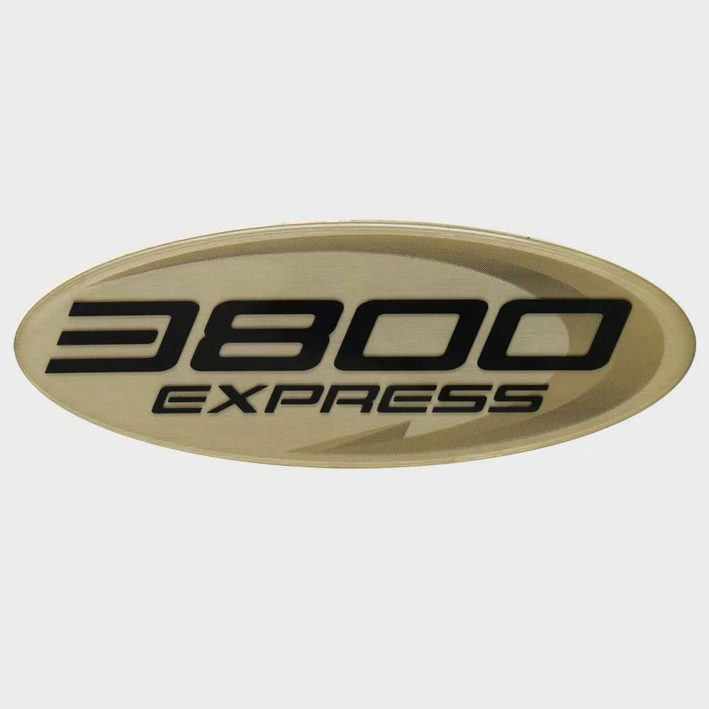 Tiara Boat Riased Emblem Decal - 3800 Express Silver Sticker