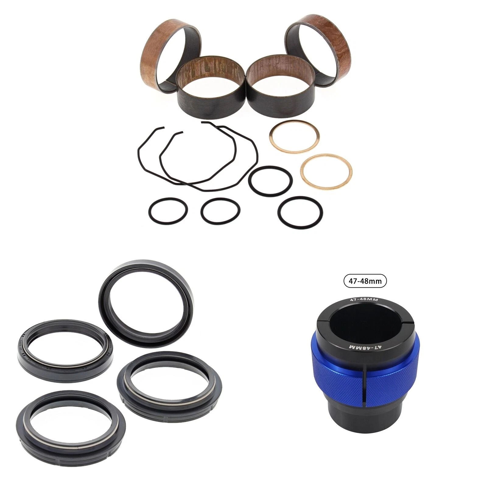 Complete Front Fork Rebuild Kit for Yamaha YZ450F 2004 56- with Driver