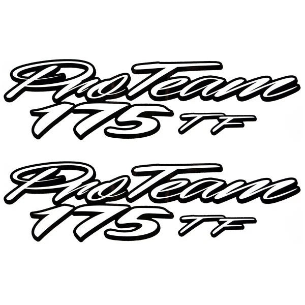 Tracker Boat Pro Team 175 TF 162443 - Black White 11 1/2 Inch (pair)