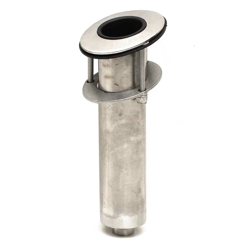 Whitecap Boat Rod Holder 6272 - 15 Degree Flush Mount Stainless
