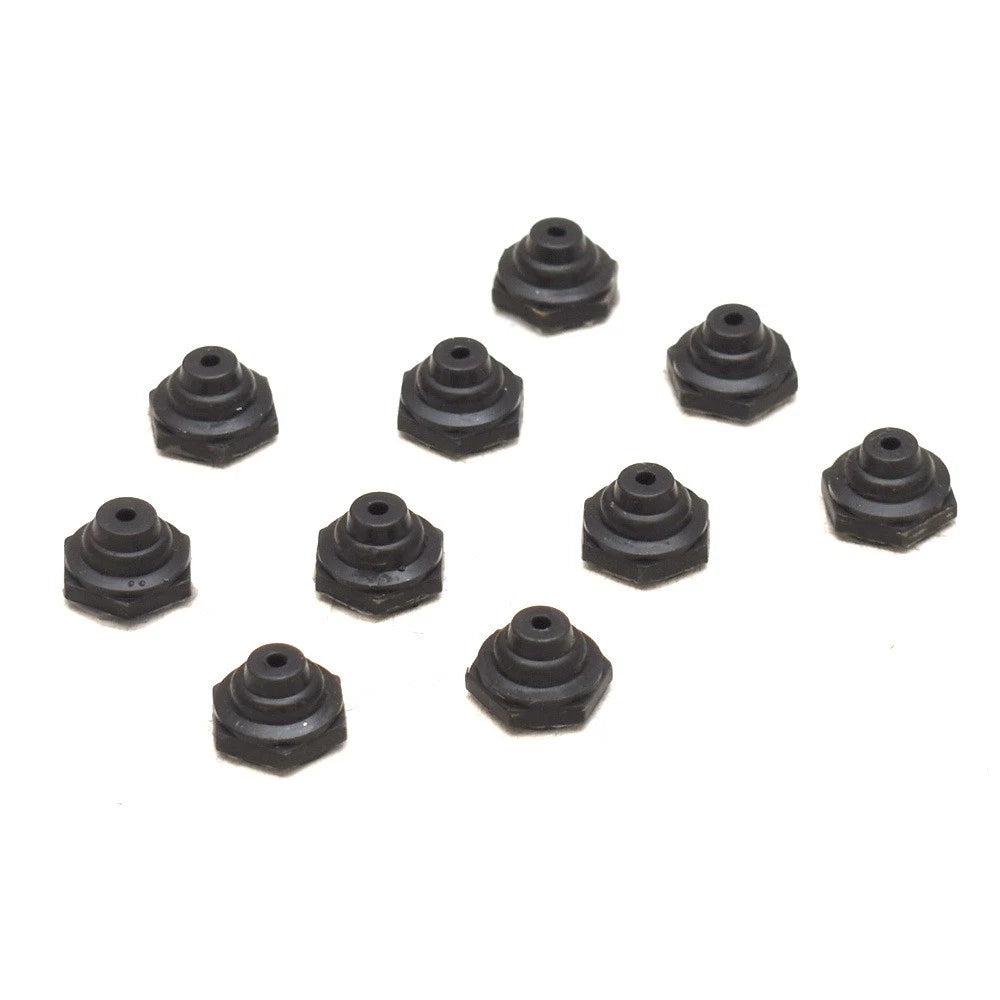 Boat Toggle Switch Half Boot - 5/8 X 1/2 in Black Rubber (set of 10)