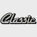 Bass CAT Boat Emblem Sticker Decal - Classic Silver Glitter Vinyl