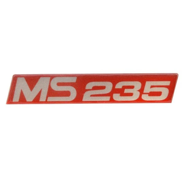 MasterCraft Boat Decal 758069 - MS 235 Red Silver Vinyl 7 1/2 Inch