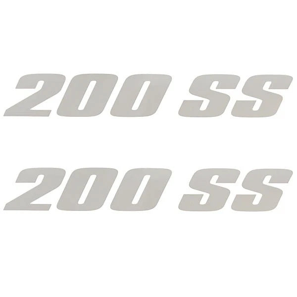 MasterCraft Boat Maristar Decals 750084 - 200 SS Silver Stickers (pair)