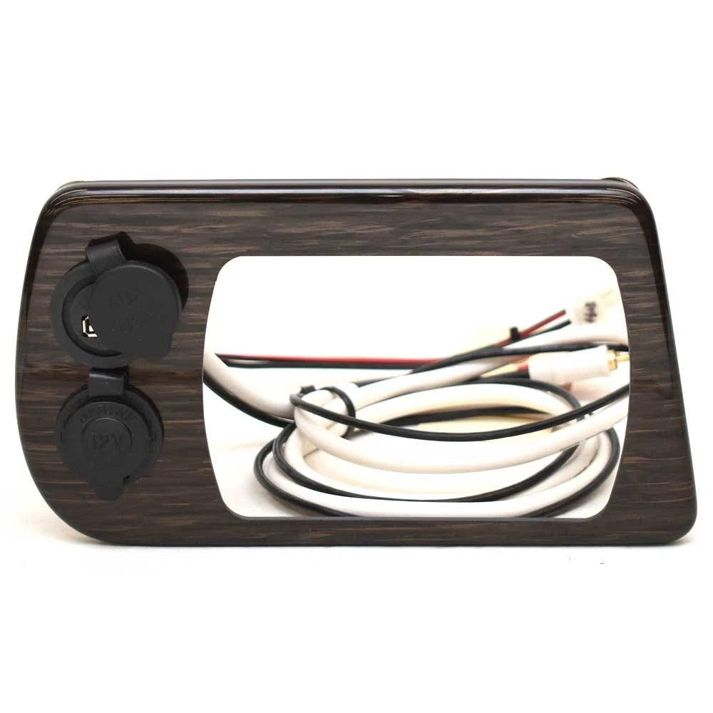 Lowe Boat Blank Radio Panel 2280209 - 9 1/8 X 5 Inch Woodgrain